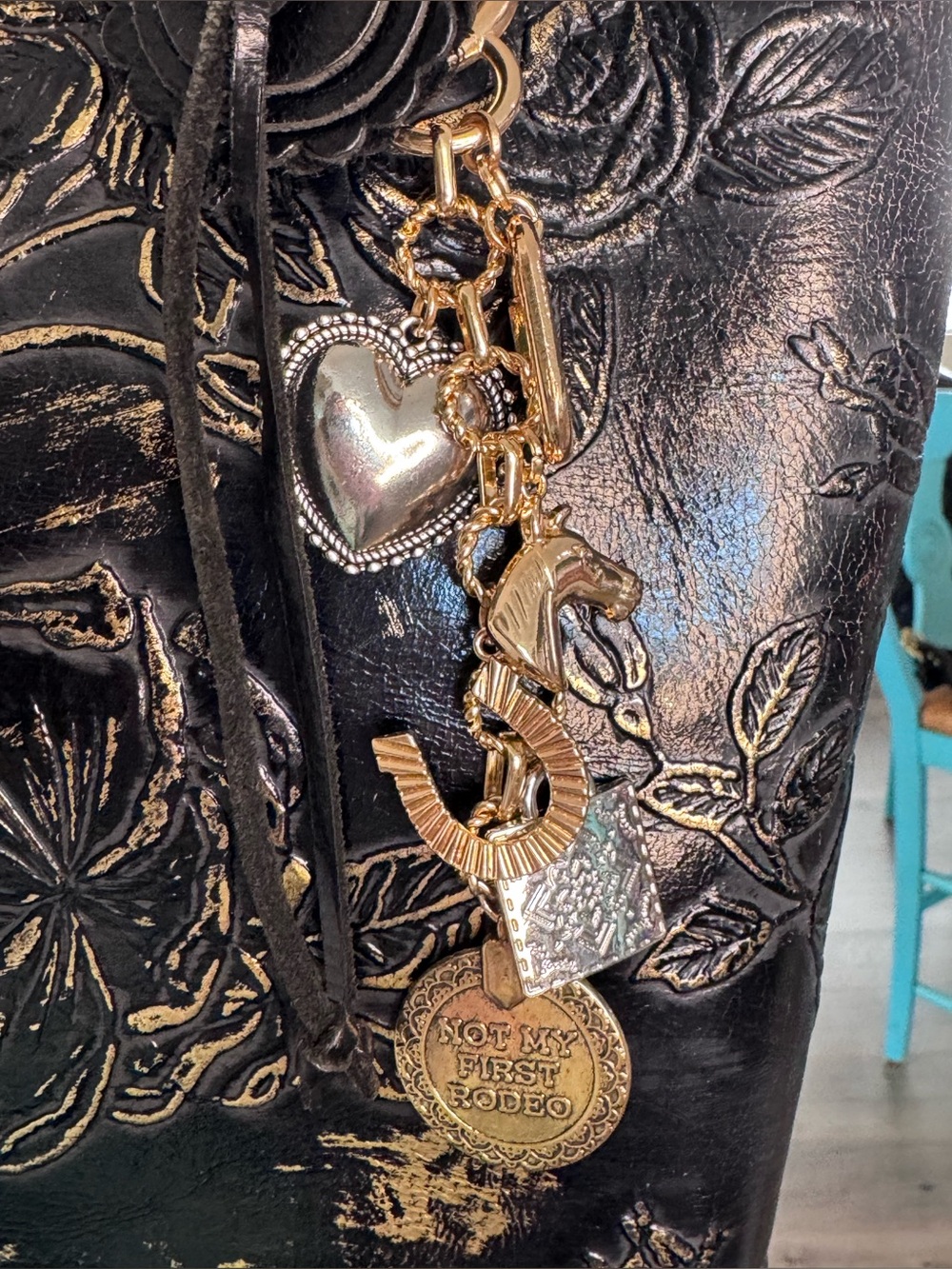 Patricia Nash Alexia metallic floral Tote Bag - Picture 5 of 17